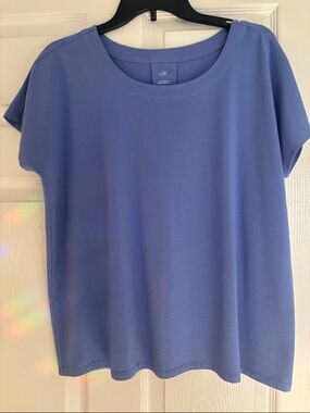 J Jill luxe supima scoop neck tee